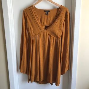 Forever 21 Boho Dress in Mustard